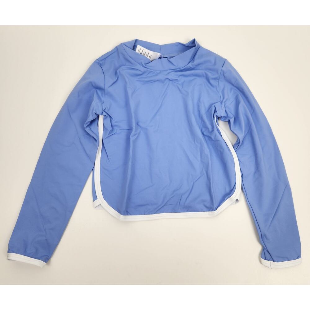 L*Space Sooki Rashguard Kids Size 6 Long Sleeve Purple/Blue NWT